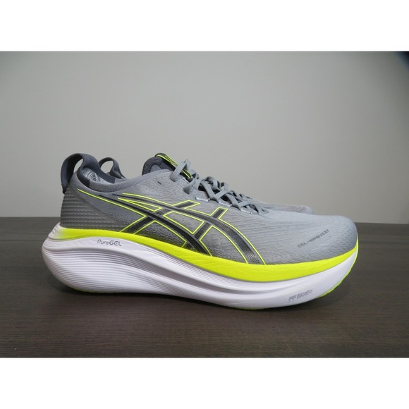 Asics GEL-Nimbus 27 Shoes Mens Size 13 Gray Running Sneakers 1011B958 Road